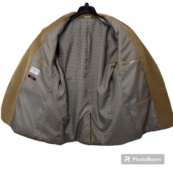 Saddlebred Corduroy Tan Blazer Size 44R - Picture 2 of 12